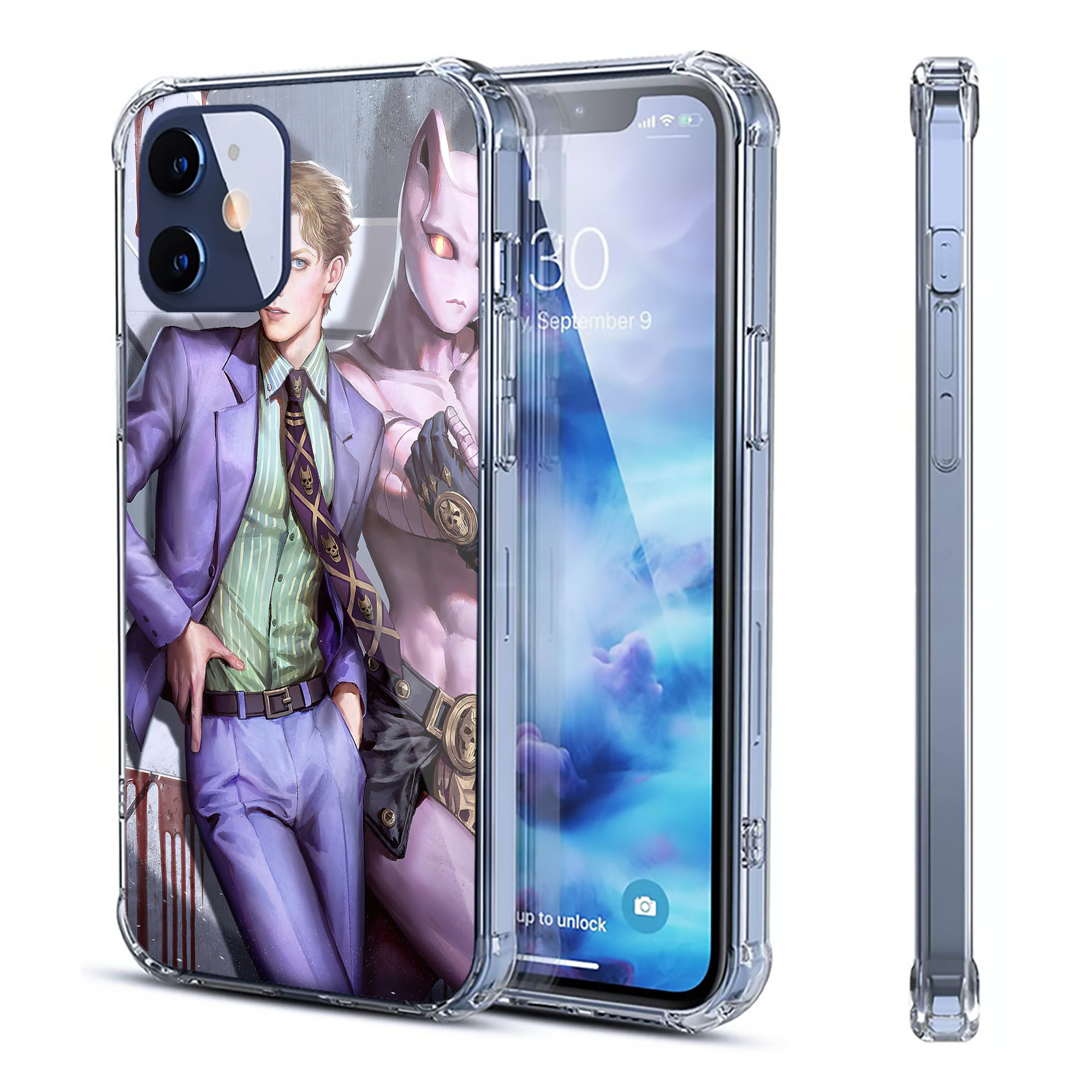 （画像用） ジョジョの奇妙な冒険 JoJo's Bizarre Adventure 【iPhone 12シリーズ対応】透明スマホケース（クリアソフトケース）